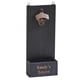 thumbnail image 1 of Abridor de botellas de pared Creative Gifts Intl Black Wood, 1 of 3