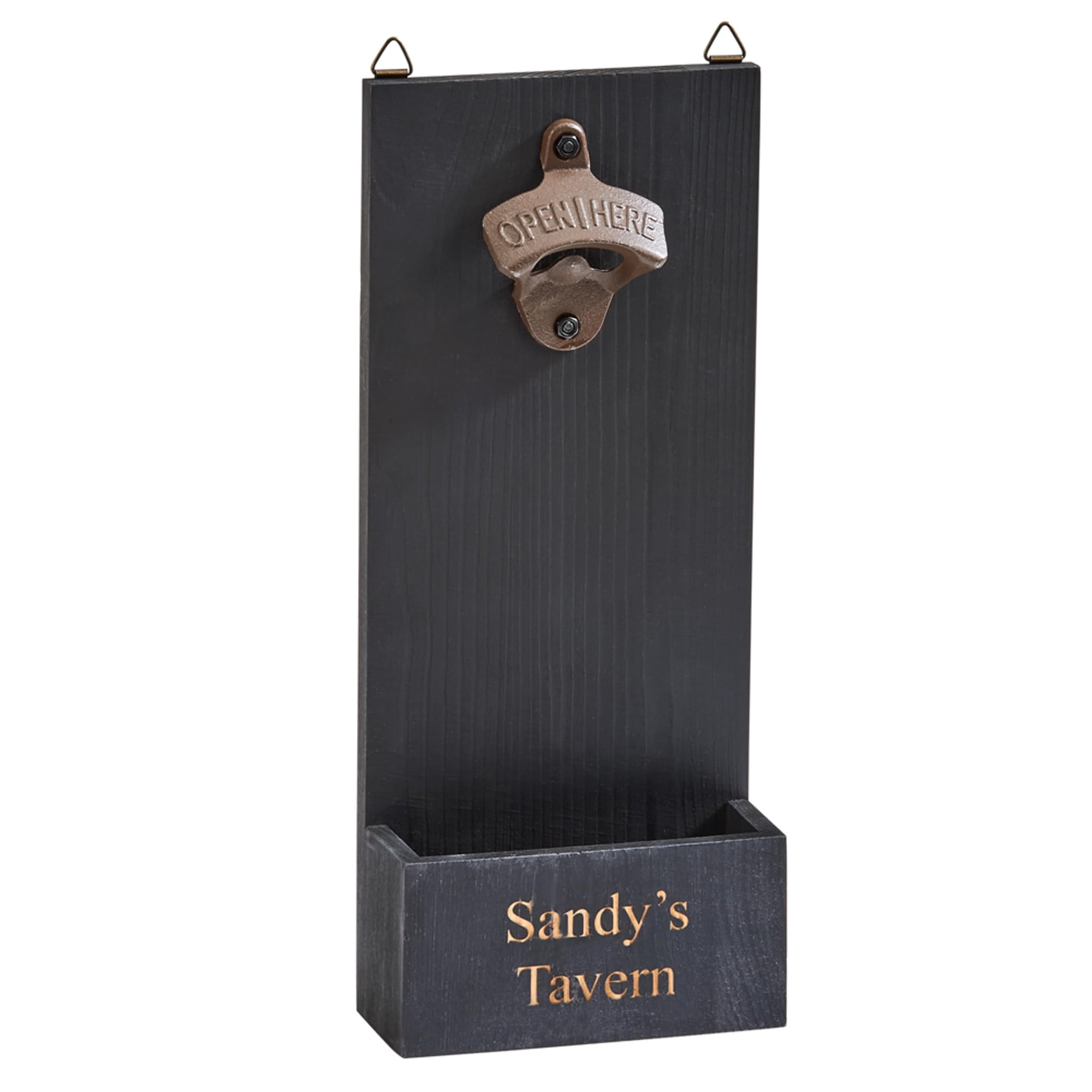 Creative Gifts International - Abridor De Botellas De Pared Creative Gifts Intl Black Wood