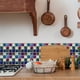 thumbnail image 4 of 10pcs Self Adhisive Colorful Mosaic Wall Stickers, Waterproof, Peel And Stick Tile Sticker, For Kitchen Bathroom Decoration 10 * 10cm/3.9 * 3.9inch, 4 of 4