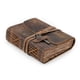 thumbnail image 1 of Diario LEATHER VILLAGE, piel vintage, 200 páginas, tamaño A6, 1 of 8