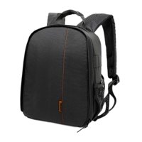 Bothyi - Mochila Para Cámara Dslr Bolsa Para Cámara 9,8X6X13,3 Pulgadas Para Actividades Al Aire Libre Resistente Negro Naranja