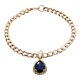 thumbnail image 4 of Collar De Perro Joya Collar De Diamantes De Imitación Bling Diamante Gota De Agua Mascota Cachorro Gato Azul, 4 of 5