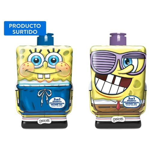 Shampoo Bob Esponja, Producto Surtido 300 ml Gelatti Kids