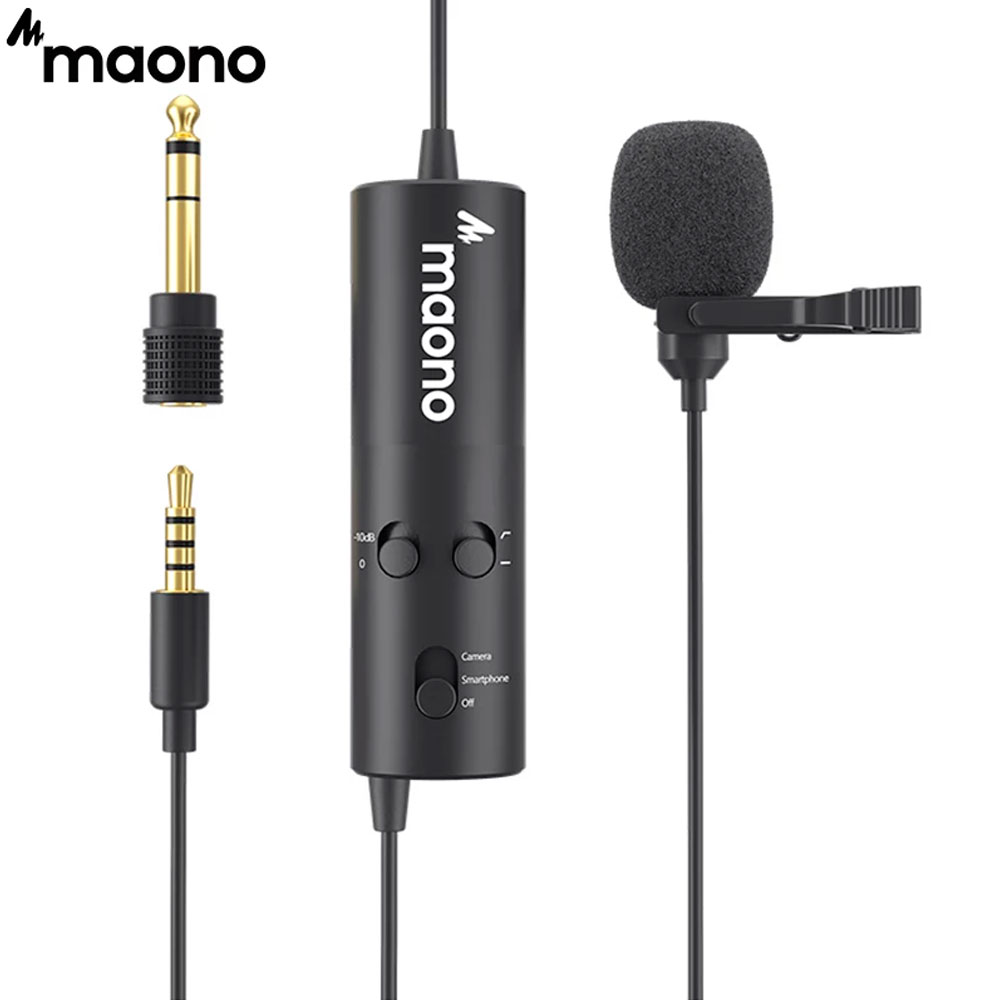 Maono - Lavalier Microfono Pb Output Jack Au-103