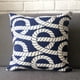 thumbnail image 3 of Funda Cojin Decorativo Diseño Nudo Nautico Azul 45x45, 3 of 3