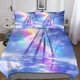 thumbnail image 1 of Juego de funda nórdica Rainbow Stairs de microfibra colorida, funda de edredón con estampado 3D y juego de 3 fundas de almohada para niños y adultos., 1 of 3