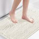 thumbnail image 1 of Alfombra de baño H.VERSAILTEX de microfibra suave y peluda, color crema, 50 x 80 cm, 1 of 6