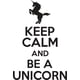thumbnail image 1 of Decomural Keep Calm Unicorn WS-41400, 1 of 2
