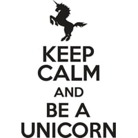 Rienda Libre Graphics - Decomural Keep Calm Unicorn Ws-41400