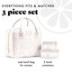 thumbnail image 4 of Bolsa de almuerzo Fit & Fresh 25 x 15 x 22 cm marfil con recipientes, 4 of 6