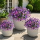thumbnail image 2 of Flores Artificiales ZFProcess Plantas Falsas para Exterior 12 Paquetes, 2 of 9
