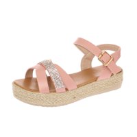 Sandalia Plataforma Rosado Vía Franca