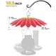 thumbnail image 2 of Alimentador para colibríes andergi con cúpula de sombra de 27 cm – paquete de 4, 2 of 6