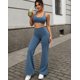 thumbnail image 2 of Conjunto Deportivo Para Mujer Seamless Top Y Calza Flare, 2 of 3