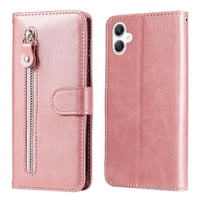 Gangxun - Funda Con Cremallera Para Samsung Galaxy A06 5G, Carcasa Cartera De Cuero Pu Con Soporte Y Tarjetero