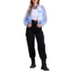thumbnail image 2 of INSPIRE CHIC Chaqueta Bomber Transparente para Mujer con Cremallera - Chaquetas Ligeras y Elegantes Azul Claro XL, 2 of 6