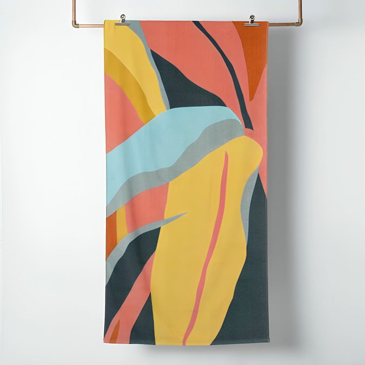 Mashini - Toalla De Playa Algodón Velour Plant