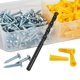 thumbnail image 4 of Kit de Anclajes Klein Tools 53729 - 100 Anclajes Cónicos y Tornillos Phillips #2, 4 of 5