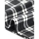 thumbnail image 5 of INSPIRE CHIC Vestidos Vintage de Cuadros para Mujer con Cuello en V, Manga Larga, Casual, Largo hasta la Rodilla, Camisa Vestido M Negro, 5 of 6