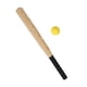 thumbnail image 2 of El Bate De Béisbol Y La Bola Fijaron Color De Madera Del Grano De Los Juegos De Béisbol Del Juguete Educativo Ligero De 21 Pulgadas, 2 of 5