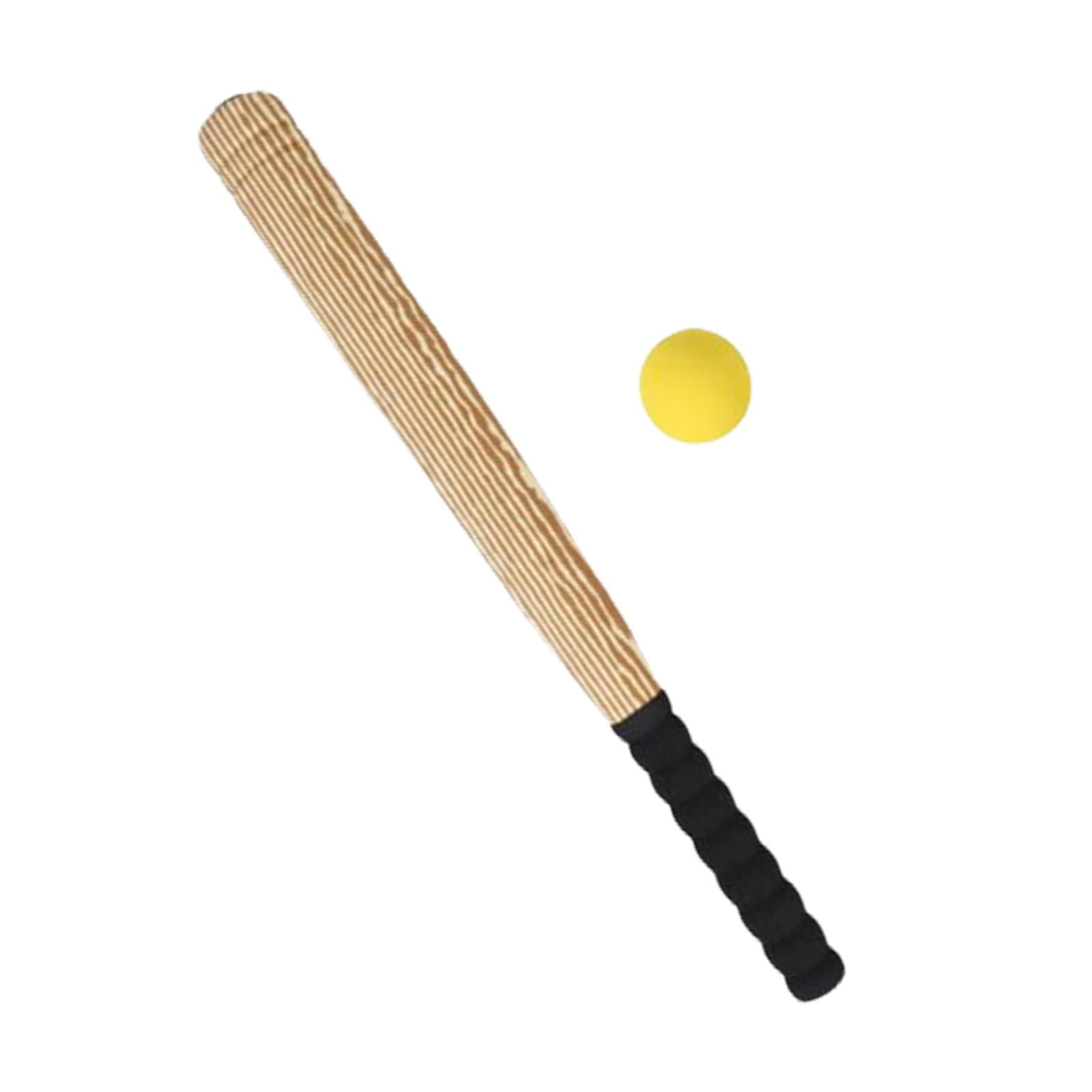 Magideal - Juego De Pelotas De Bate De Béisbol, Bate De Béisbol Deportivo, Ligero, Portátil, Entrenamiento Para Niños, Juegos De Béisbol De Bate Para Niños Para Color De La Veta De La Madera