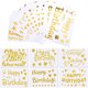 thumbnail image 1 of Sticker Globo Outus Happy Birthday 12 piezas Oro PVC, 1 of 3