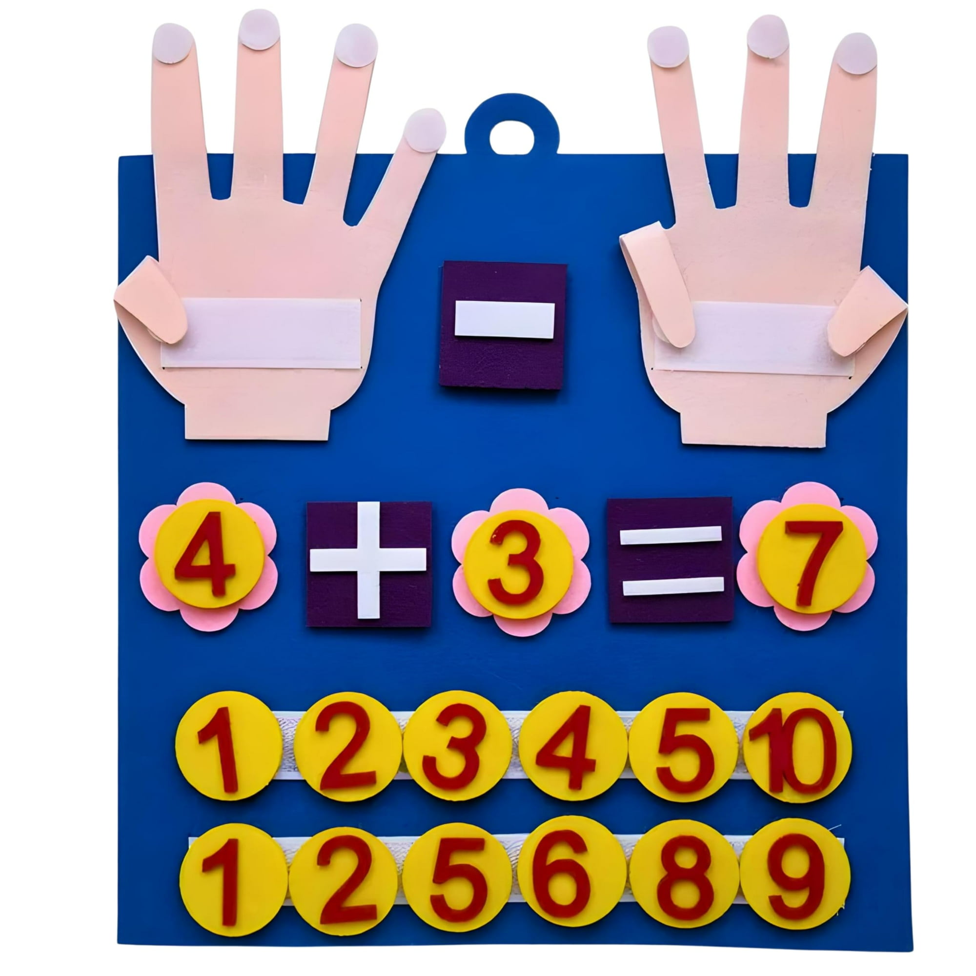 Genérico - Juguetes Matemáticos Montessori De Felt Math Board Para Jardín De Infantes Para Más De 3 Años