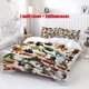 thumbnail image 1 of 3pcs Italian Brainrot Collection Themed Printed Bedding Set Duvet Cover and Pillowcases, 1 of 5