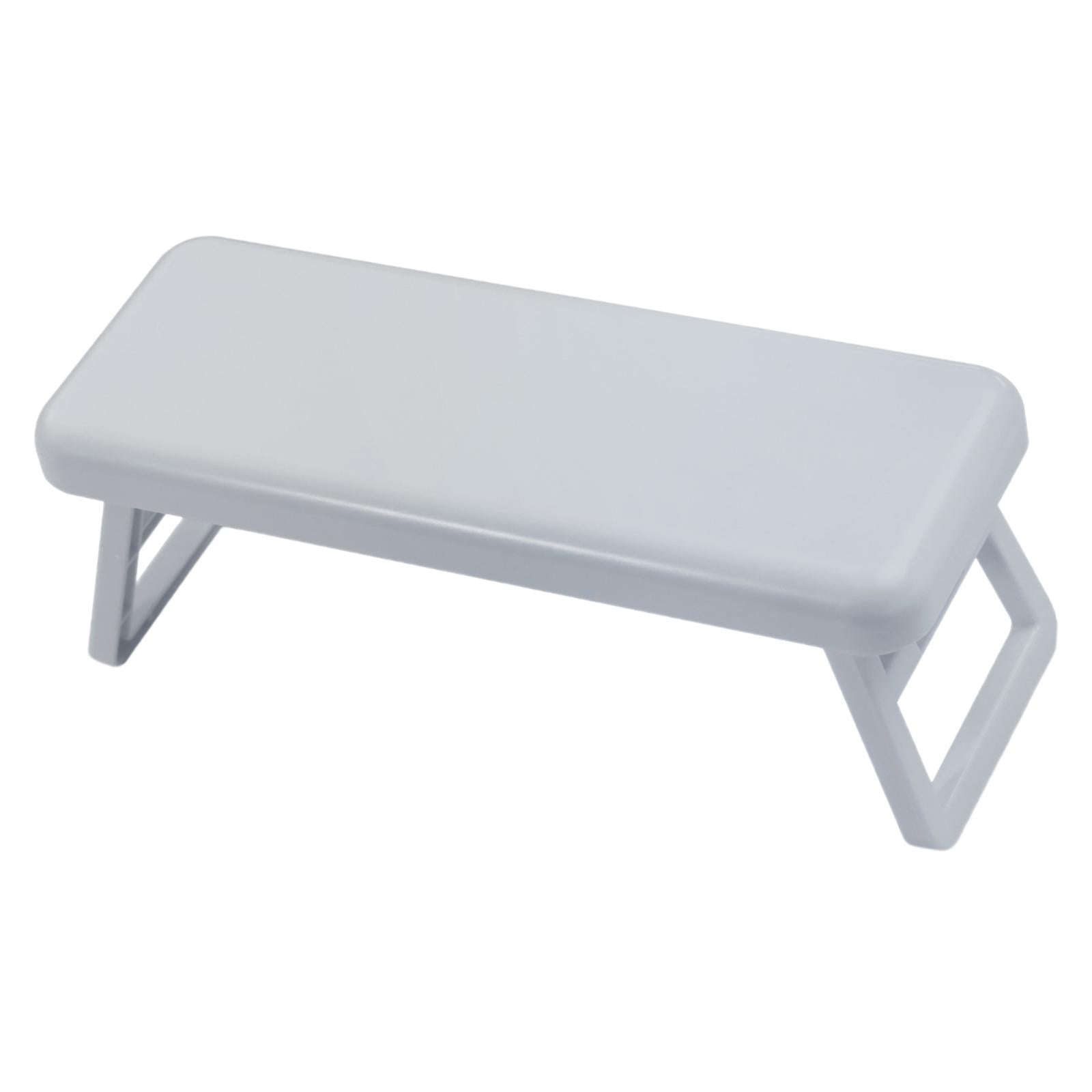 Ioensy - Reposabrazos Para Uñas, Cojín De Mano Cómodo Y Plegable Para Mesa De Escritorio, Uñas Acrílicas, Color Gris