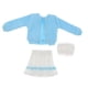 thumbnail image 5 of 1/6 Escala Ropa De Muñeca Trajes Traje Para Niña De 12 Pulgadas Muñeca Femenina Azul Claro, 5 of 5