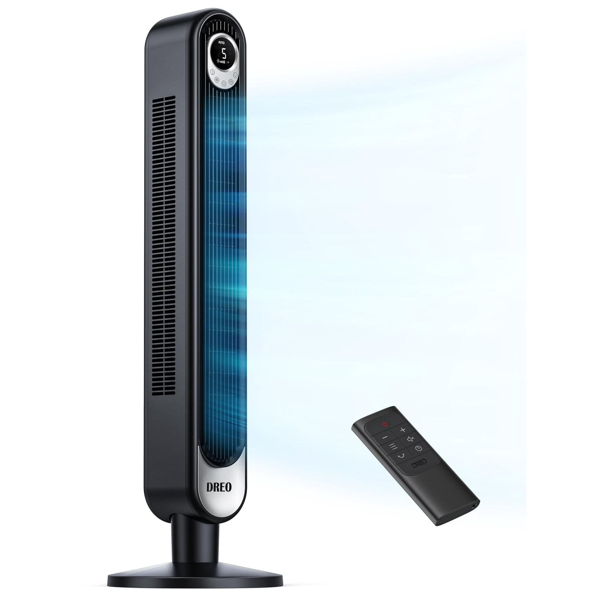 Ventilador Tipo Torre Dreo Cruiser Pro T1 De 42 Pulgadas Con Mando A Distancia, Color Negro