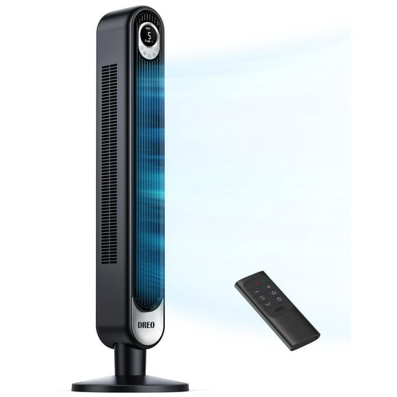Ventilador tipo torre Dreo Cruiser Pro T1 de 42 pulgadas con mando a distancia, color negro