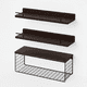 thumbnail image 1 of Set de 3 Repisas Flotantes de Madera y Metal, 1 of 4