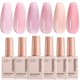 thumbnail image 1 of Gel de Uñas Beetles – Set de 6 colores rosa con purpurina, 1 of 7