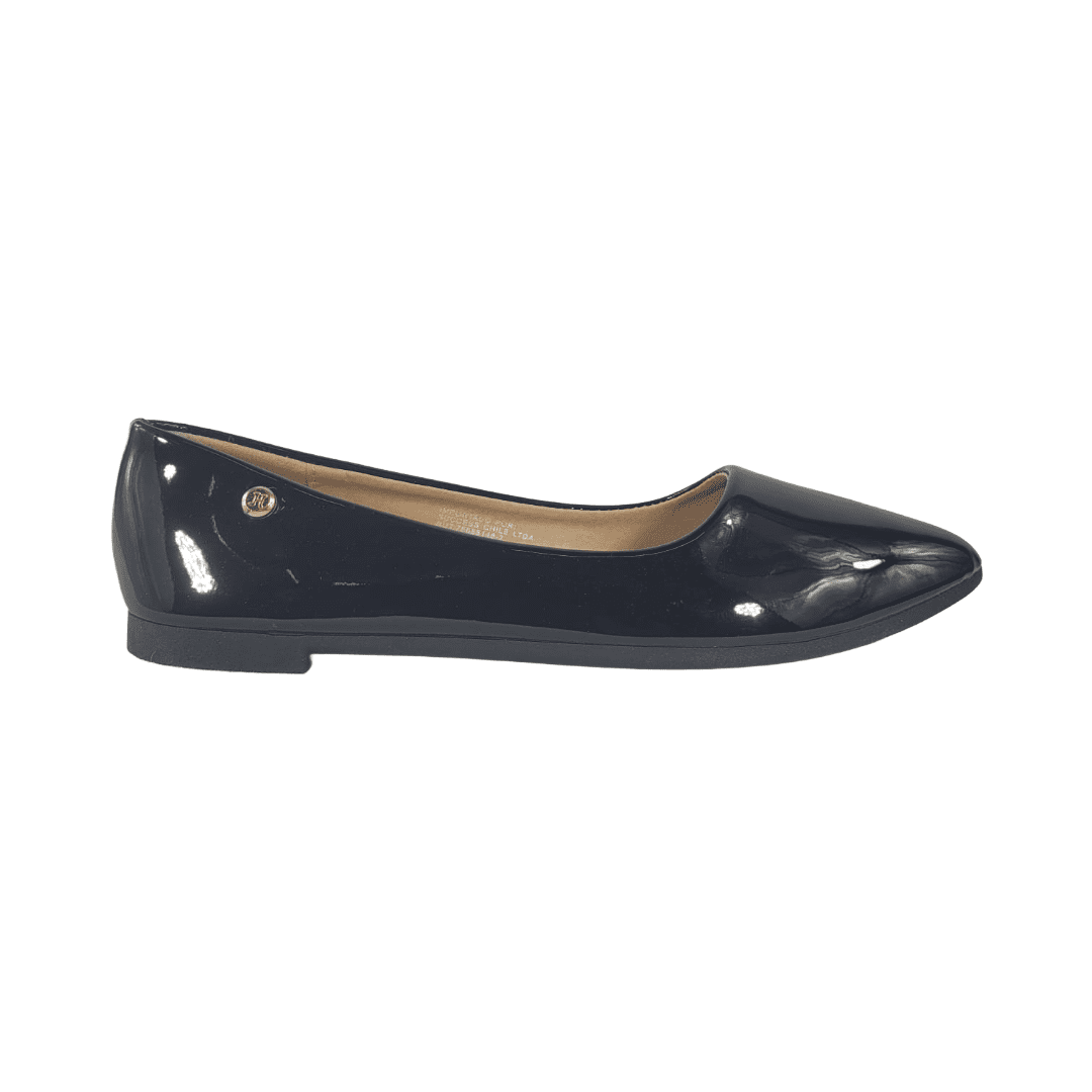 Zapatos Casuales Hualunaote Negro Charol Mujer X601 - Talla 36