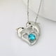 thumbnail image 2 of Collar delfin turquesa plata 925, 2 of 3
