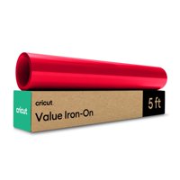 Vinilo De Transferencia De Calor Cricut Value Iron On, Rojo, 30,5 Cm X 1,5 M