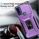 thumbnail image 4 of Funda Armada para Motorola Moto G Power 2022 con Tapa Deslizante y Soporte Magnético Giratorio Morado, 4 of 5