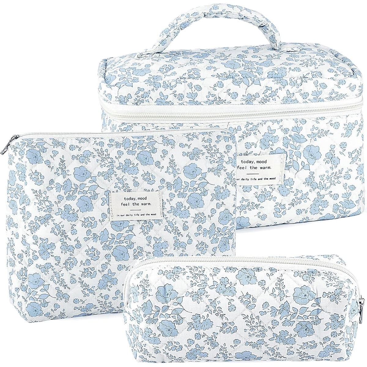 Set Neceser Maquillaje Urskytous 3 Piezas Algodan Acolchado