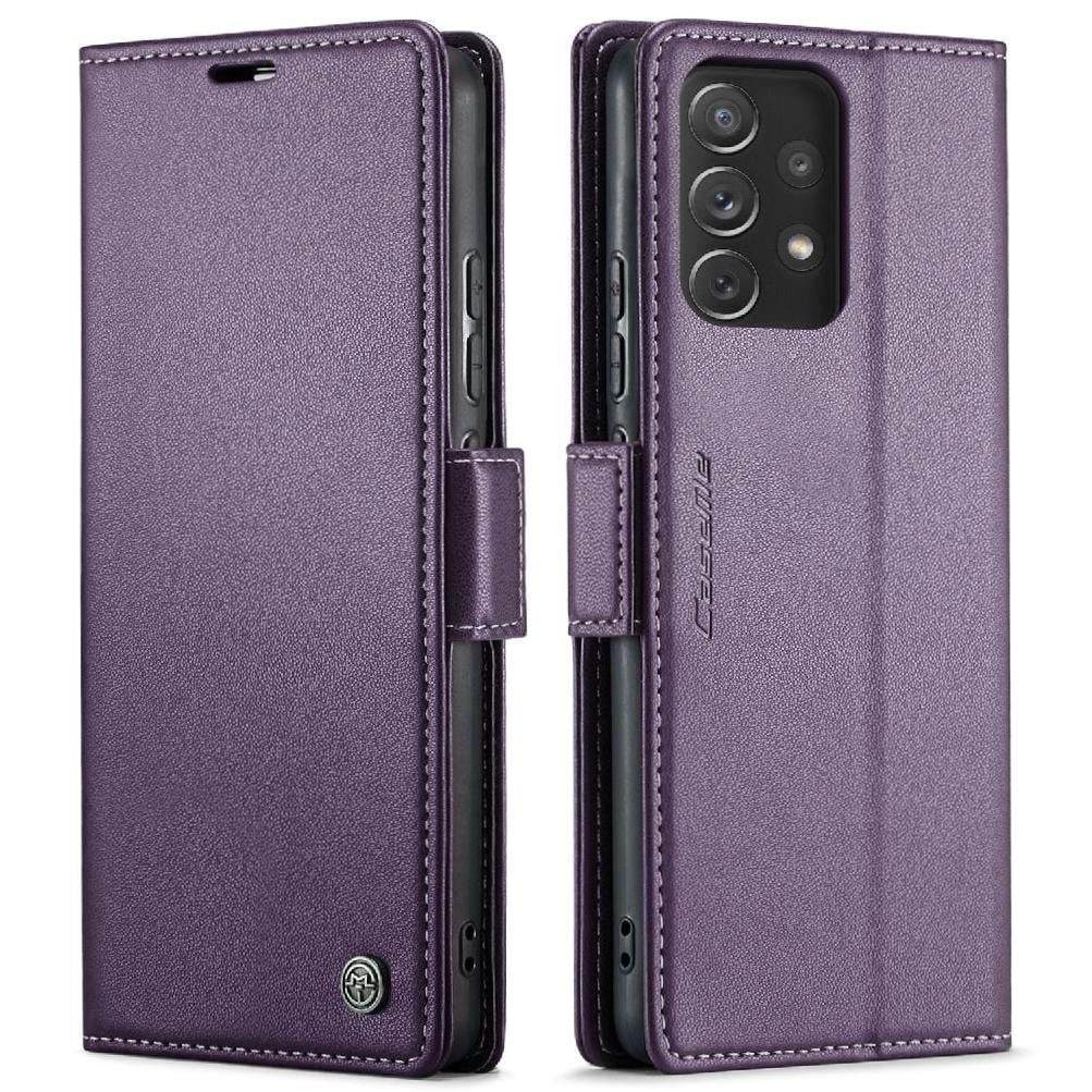 Case Me - Caseme Tipo Cartera Samsung Galaxy A72 Con Cierre Magnético, Rfid, Tarjetero, Soporte, Carga Inalámbrica