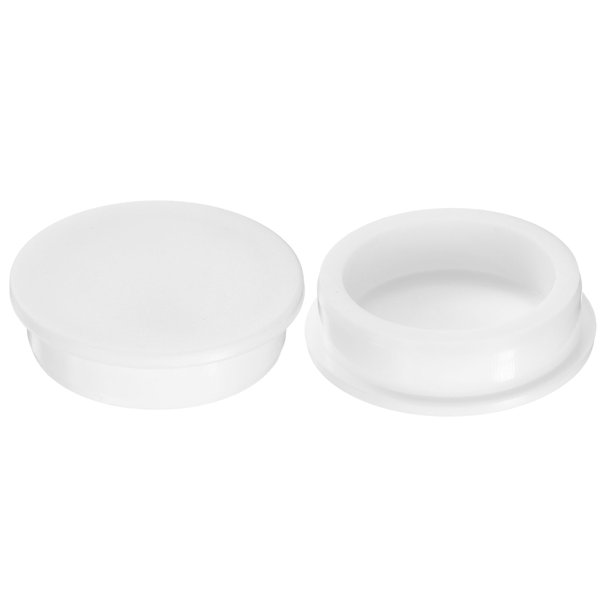 Uxcell 2 piezas de tapón de agujero de silicona, tapones de goma redondos impermeables para sellar botellas, tapas de extremo de tubo para agujero de 57mm/2.24" para bañera botella, blanco