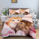 thumbnail image 1 of x512 Bed SheetsCat Colorful Bedding Set Pet Cats for Kids Boys Girls Teens Cute Kitten Duvet Cover Animal Gift Room Decoration with Zipper 3-Piece Bedding Set (1 Duvet Cover + 2 Pillow Shams) nj512, 1 of 5