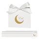 thumbnail image 1 of 50 Piezas Cajas De Regalo Bolsas De Regalo Patrón De Luna Para Decoraciones De Baby Shower Blanco, 1 of 5