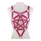 thumbnail image 1 of PU Leather Body Harness Fetish Punk Goth Metal Rivet Belt Strap Pentagram Bra, 1 of 3