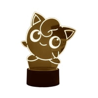 Lampara Ilusion 3D Jigglypuff De 7 Colores, Base Touch