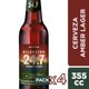 thumbnail image 1 of Cerveza Amber Lager 4.5° Pack 4 Botella, 4 Un 355 ml c/u, 1 of 3