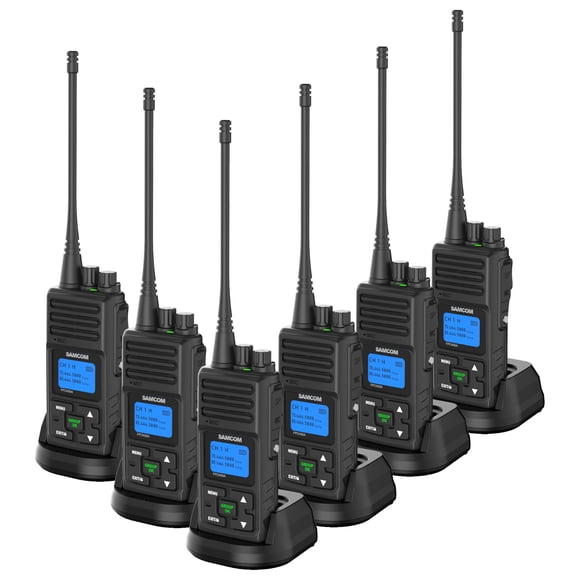 Radio de dos vías SAMCOM FPCN30A de largo alcance, paquete de 6