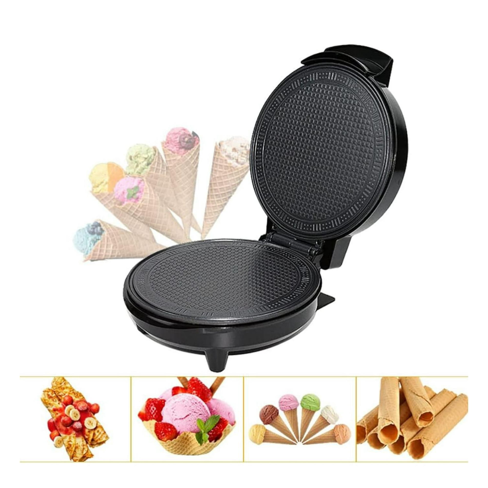 Genérico - ,maquina Para Prepara Conos De Helado Multifuncional Negro