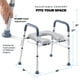 thumbnail image 4 of Cómoda elevadora de asiento de inodoro junto a la cama para personas mayores, resistente, 4 of 7