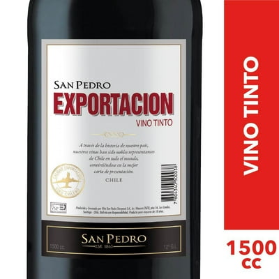 Vino Tinto Exportación 12° Botella 1,5 L San Pedro